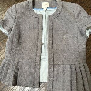 J. Crew Light Gray Tweed Jacket